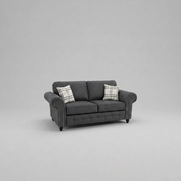 Oakland, 3 seater, Faux Leather, Black
