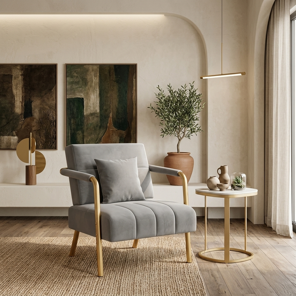 Grey Lounge Chair