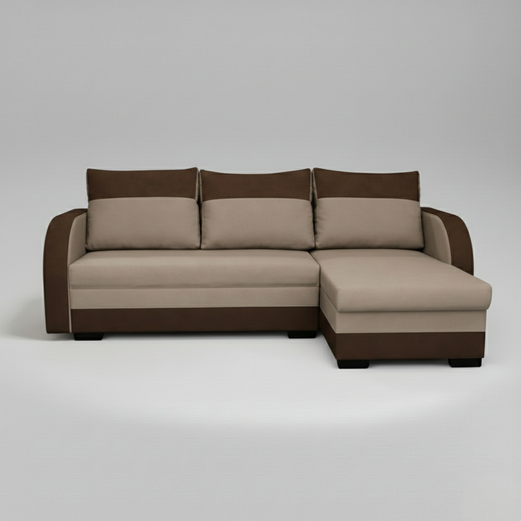 Jozef Sofabeds, Corner, Beige + Brown