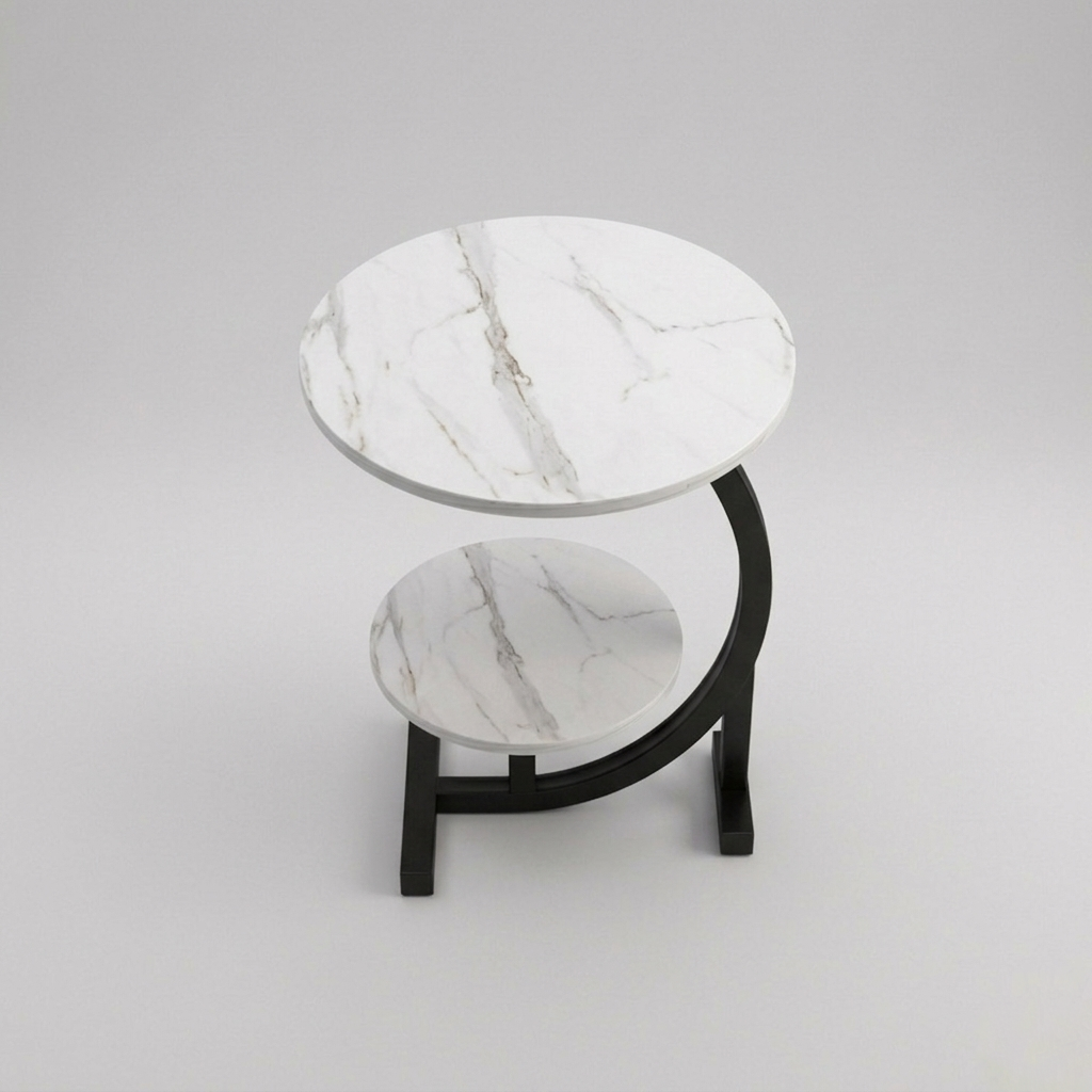 Side Table, White marble