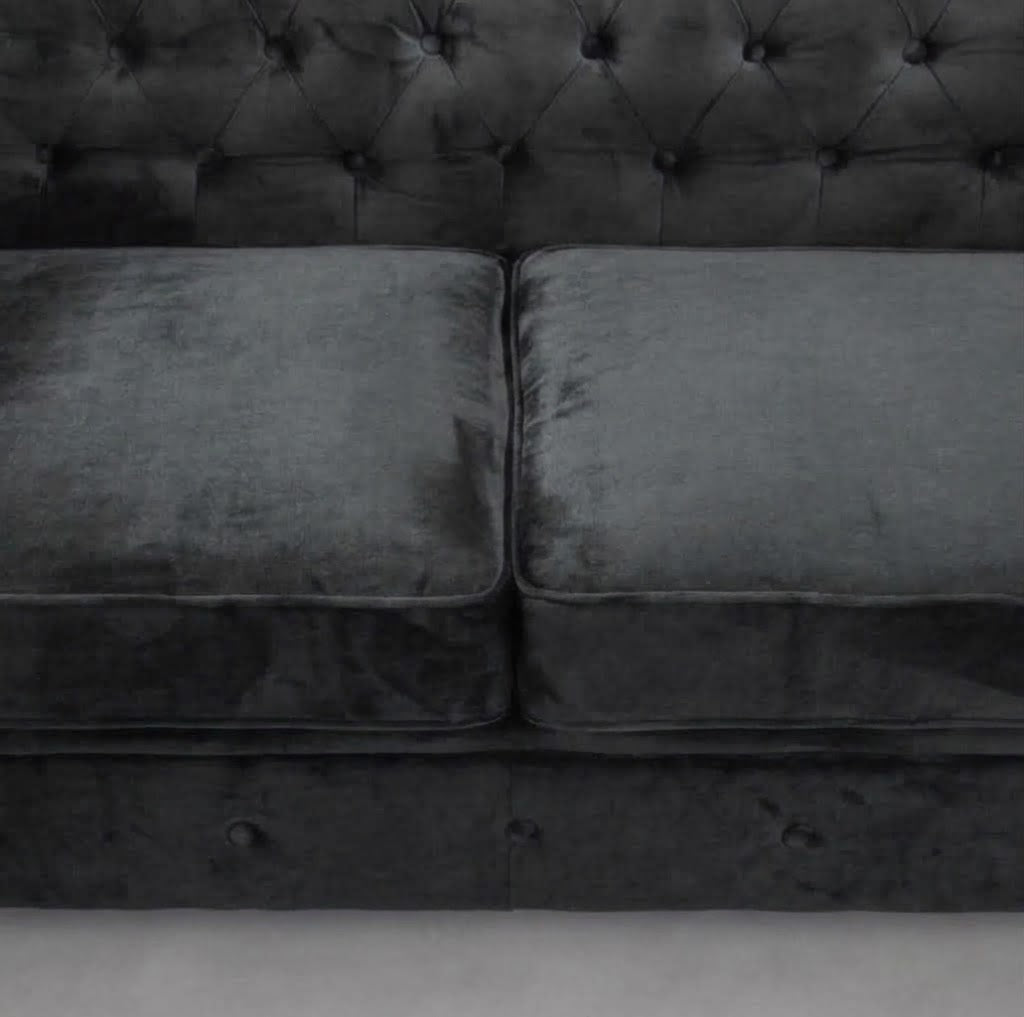 Infinity Plush Fabric, 3 Seater, Grey
