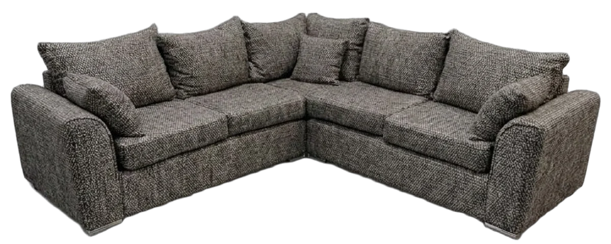 Monaco Corner Sofa (Fabric) Grey